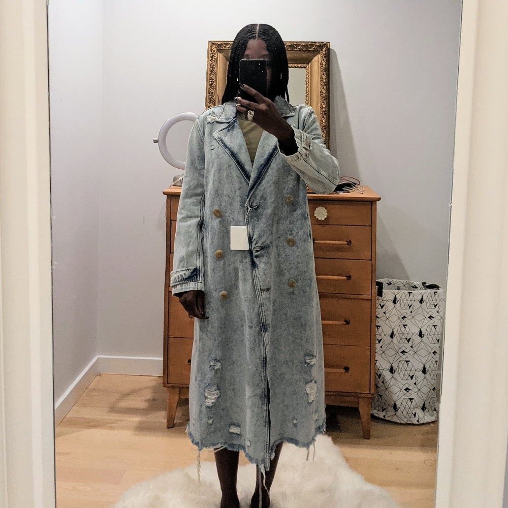 Denim x Alexander Wang Trench Coat - Picture 9 of 9